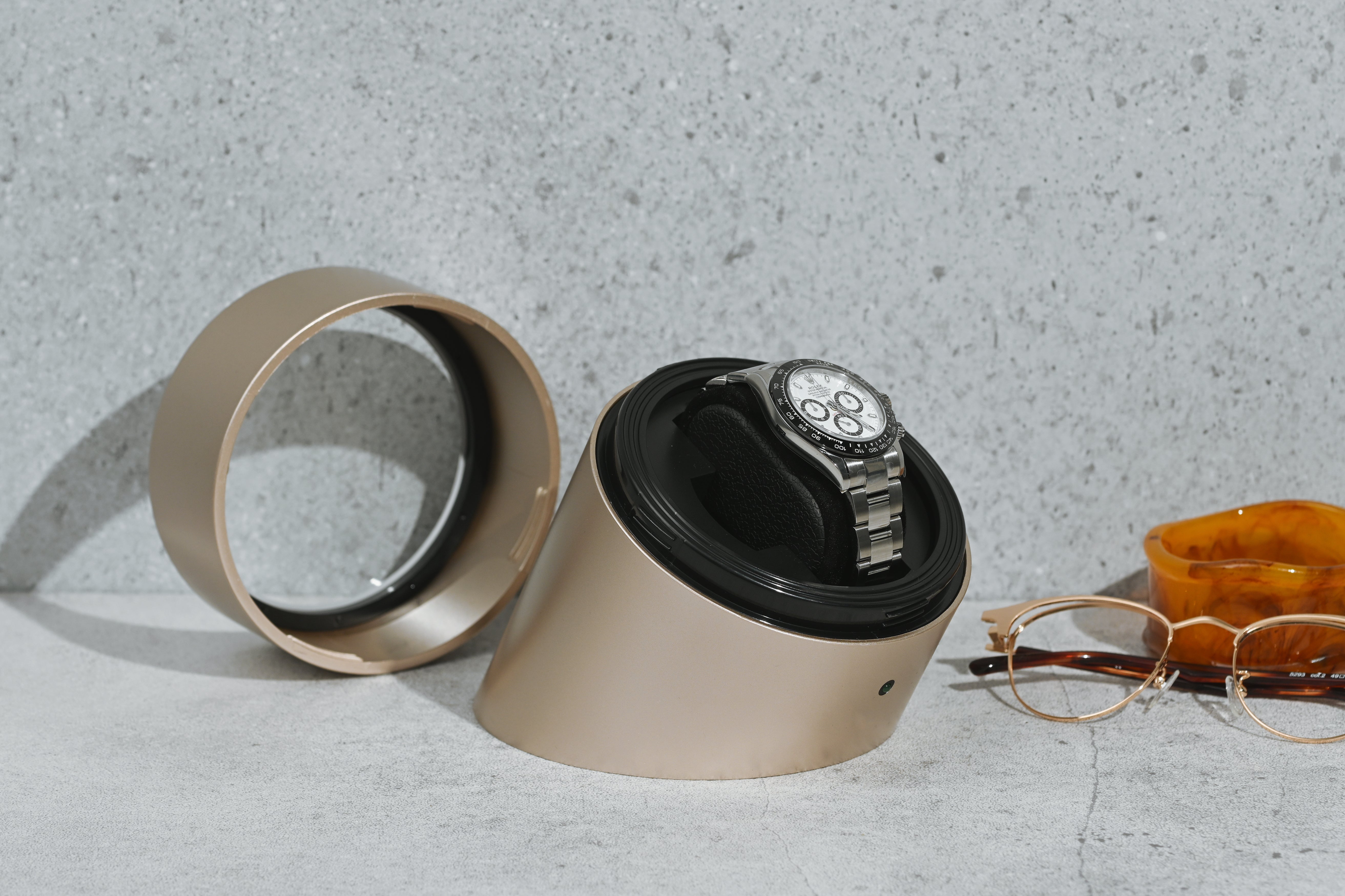 腕時計1本巻きワインディングマシーン(シャンパンゴールド)ES10301CG