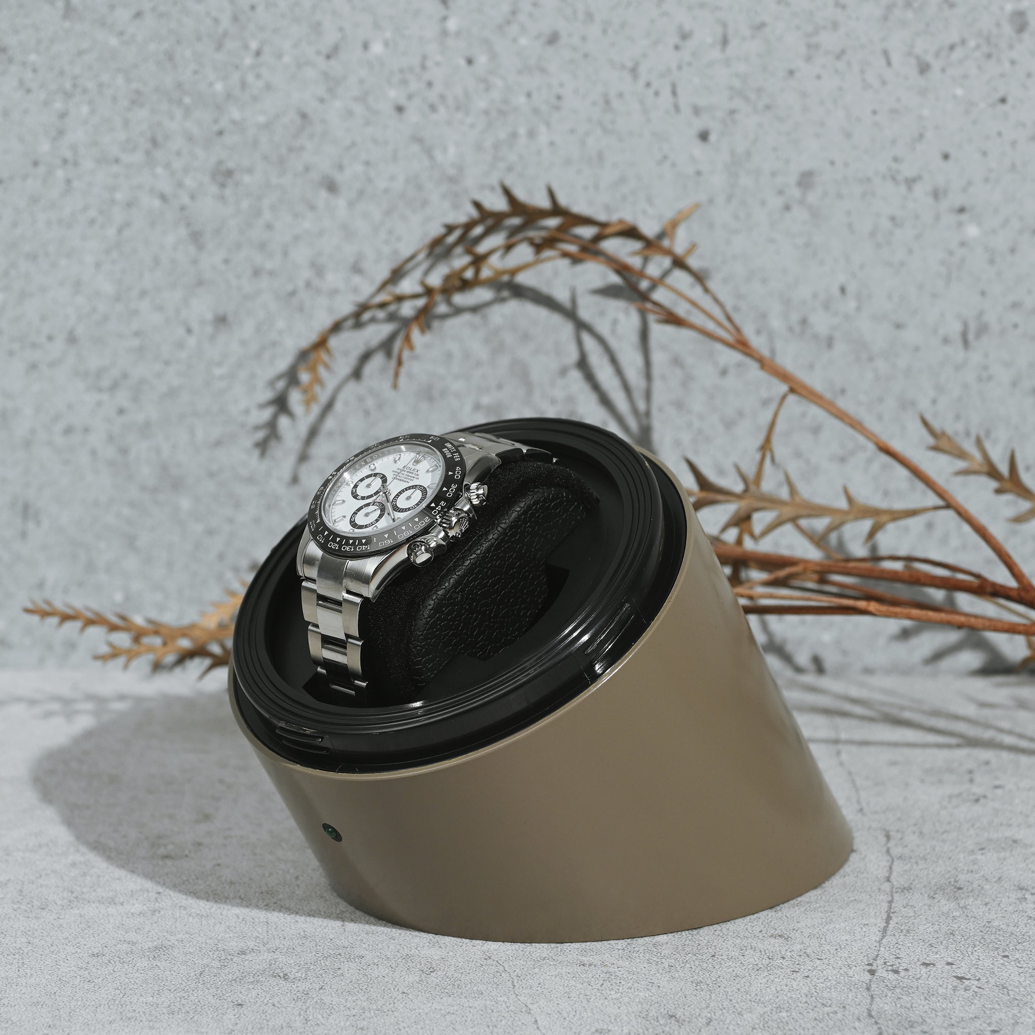 腕時計1本巻きワインディングマシーン(ウォームグレー)ES10302WG