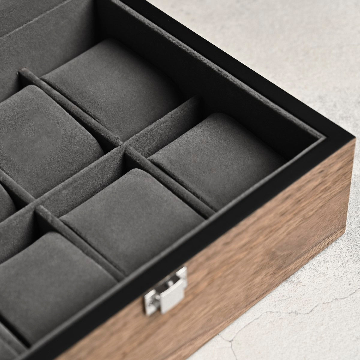 クルミ木製8本腕時計収納時計ケース クルミ木目 ES5318WD (窓あり)