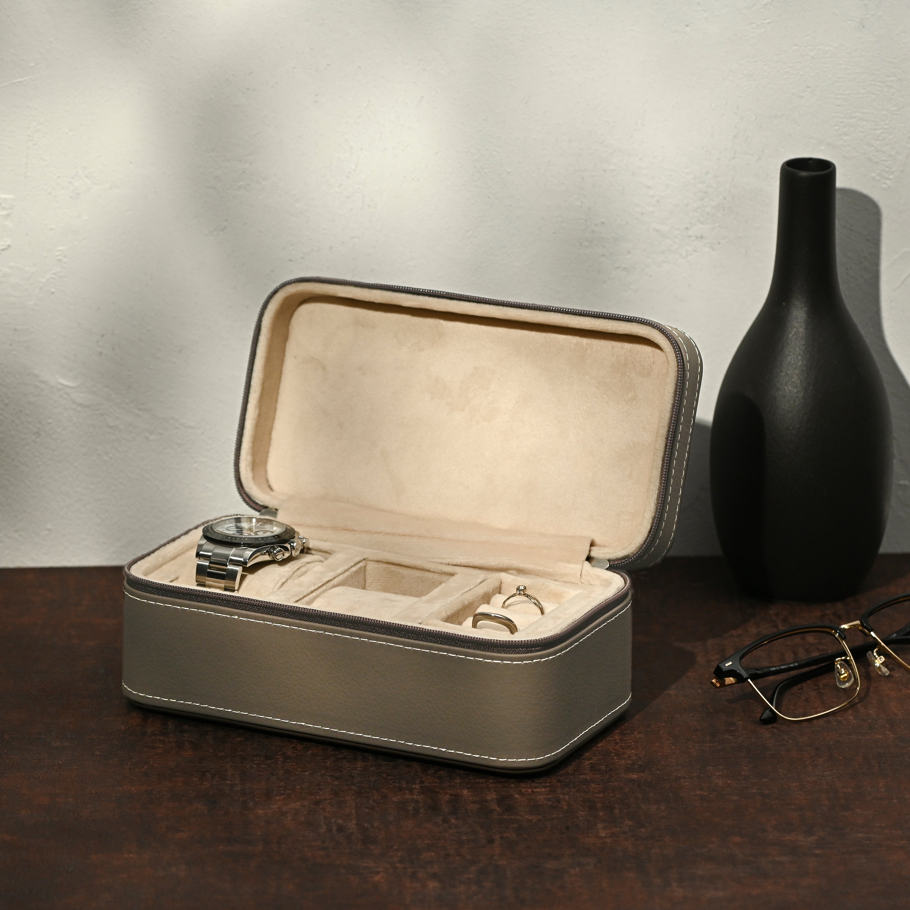 ウォッチ&ジュエリーボックス/3本用 LU8103ETBE