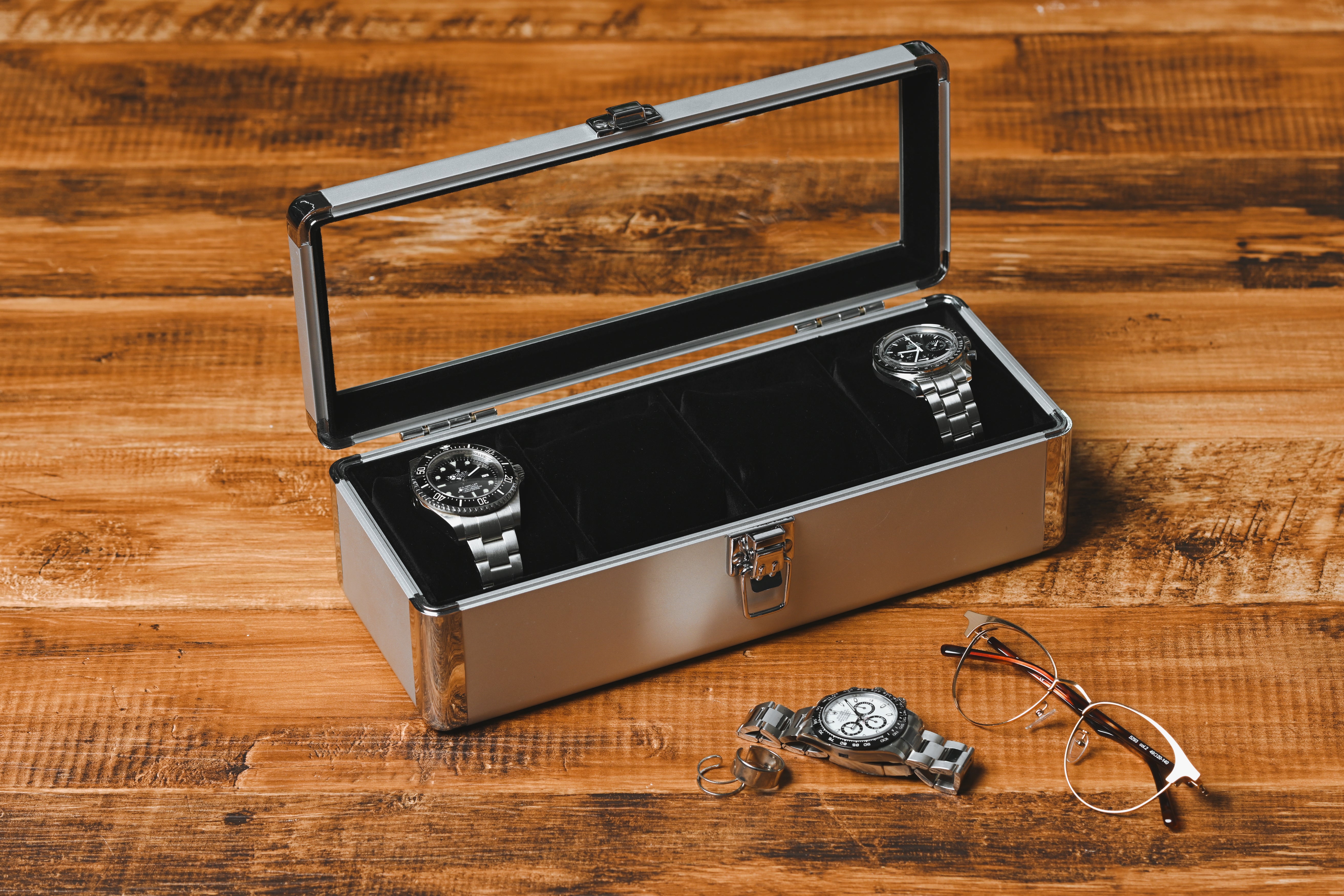 プレミアム アルミ タイムボックス 4本用(アルミ)SE54025AL