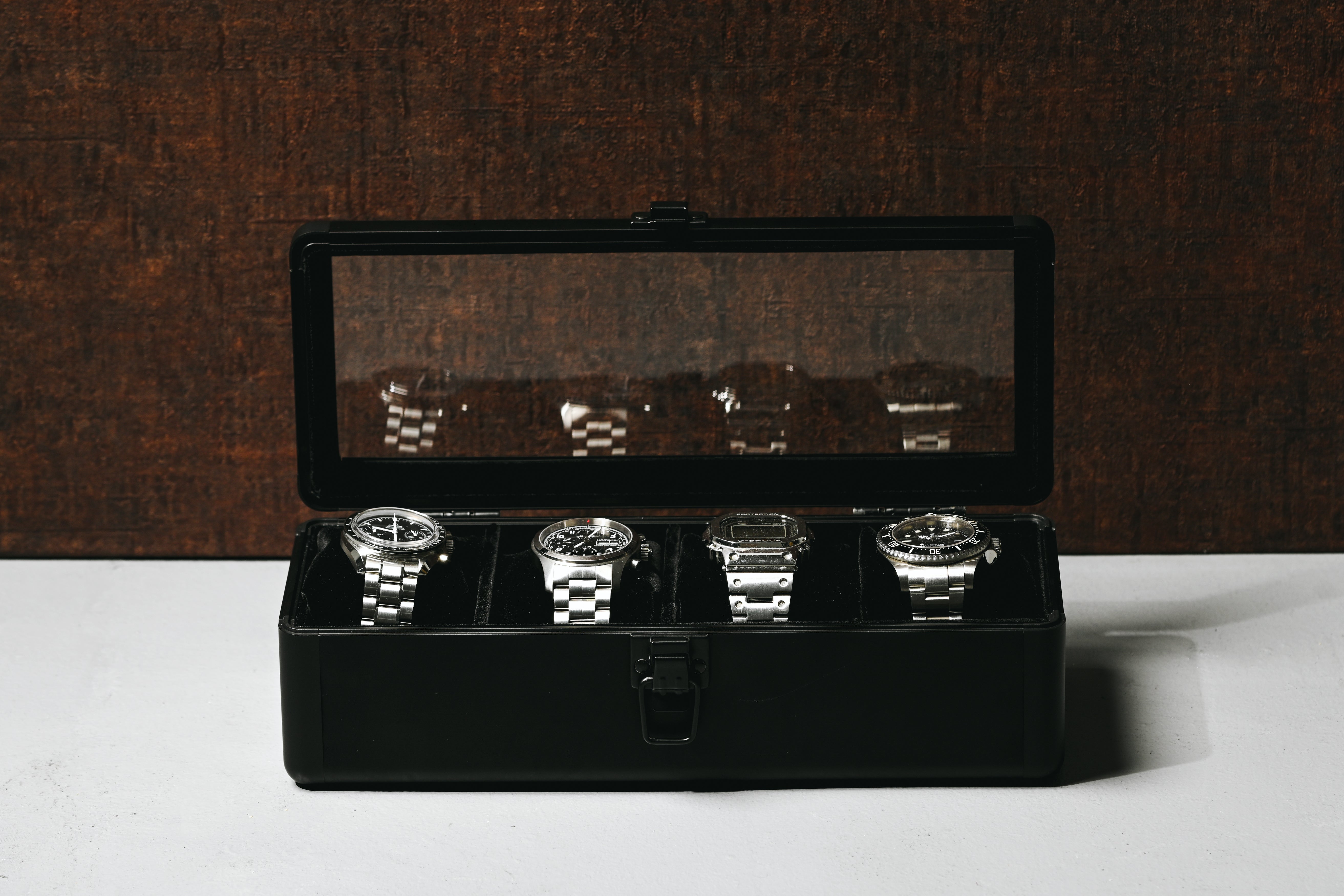 プレミアム アルミ タイムボックス 4本用(ブラック)SE54025BK